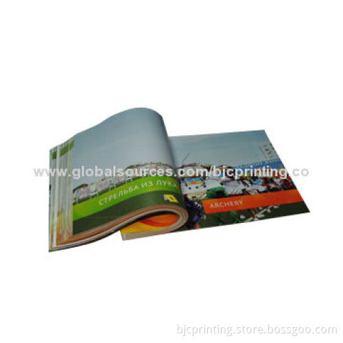 Paperback catalog printing, matt lamination with spot UV varnishing